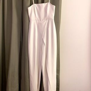 Ivory White House Black Market Jumpsuit with optional straps
